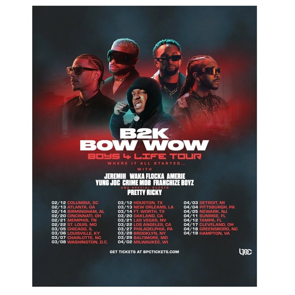 B2K & Bow Wow 2026 – Boys 4 Life Tour Poster 165
